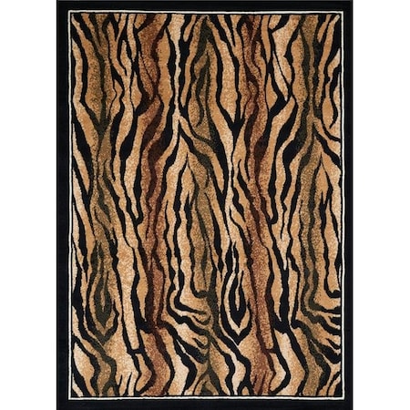 United Weavers United Weavers 910 05750 58 5 ft. 3 in. x 7 ft. 2 in. Legends Safari Skin Area Rug; Multicolor 910 05750 58